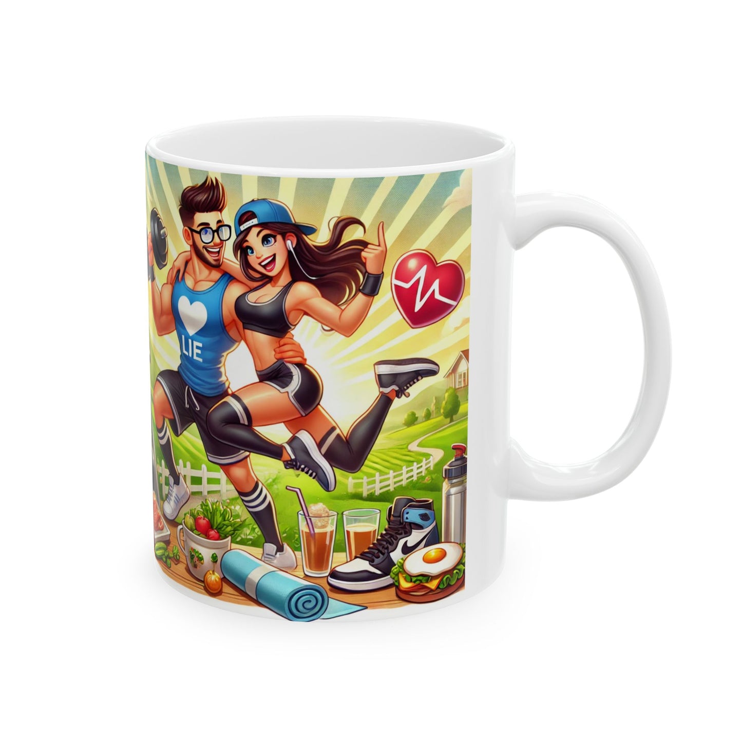 Fitness Motivation Ceramic Mug - 11oz & 15oz Versions