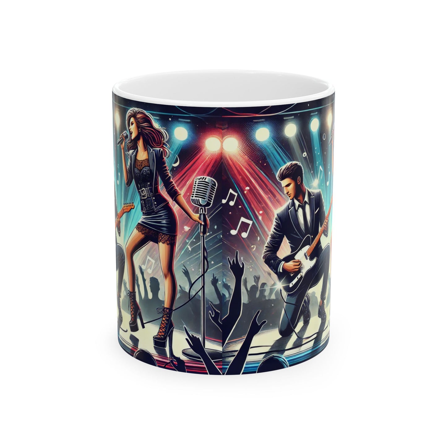 Rockstar Concert Ceramic Mug - 11oz & 15oz Coffee Cup