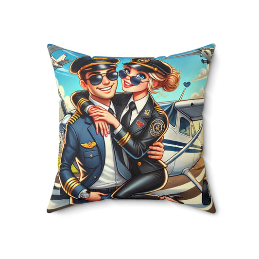 Spun Polyester Square Pillow