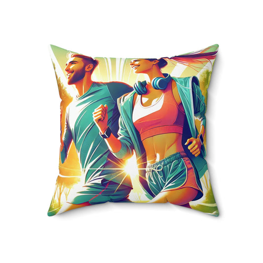 Spun Polyester Square Pillow
