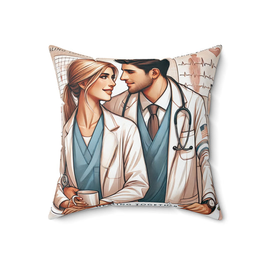 Spun Polyester Square Pillow