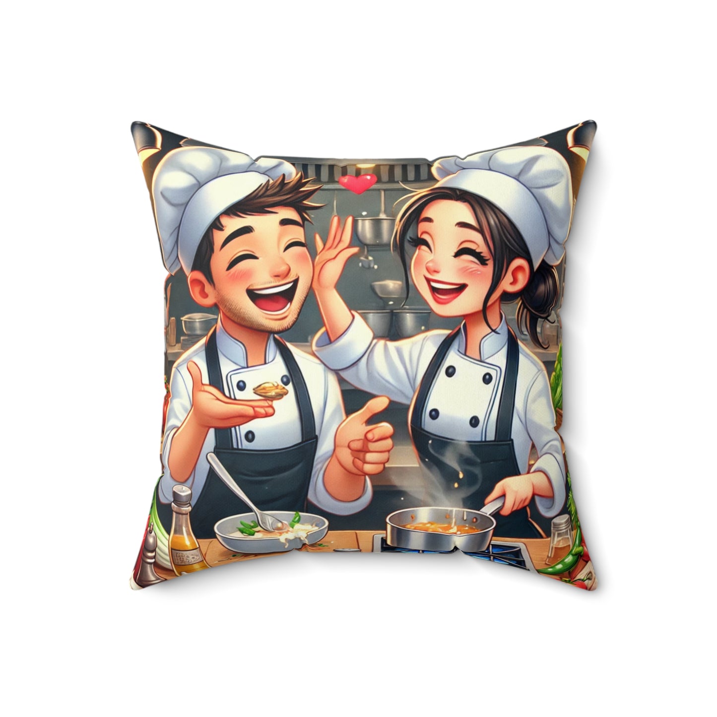 Spun Polyester Square Pillow