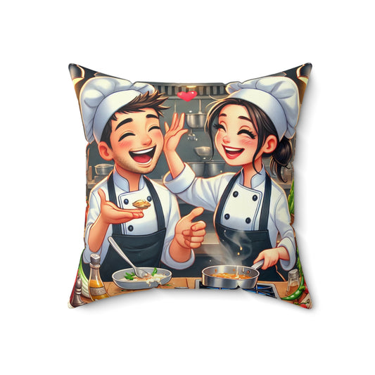 Spun Polyester Square Pillow