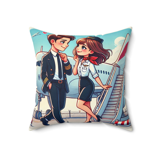 Spun Polyester Square Pillow
