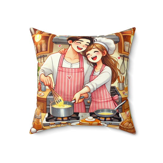Spun Polyester Square Pillow