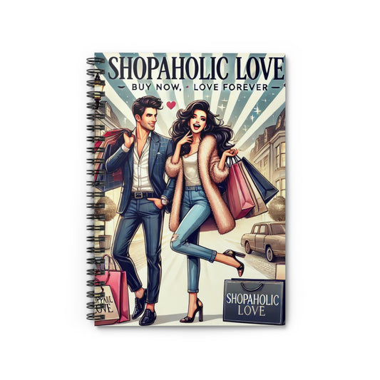 Shopaholic Love Spiral Notebook - Perfect for Fashion Enthusiasts and Gift Giving