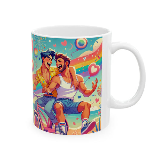 Pride Celebration Mug - Colorful LGBTQ+ Art, Fun and Love Design