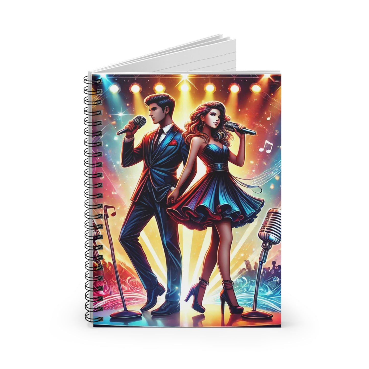 Stylish Concert Spiral Notebook - Ruled Line for Music Lovers