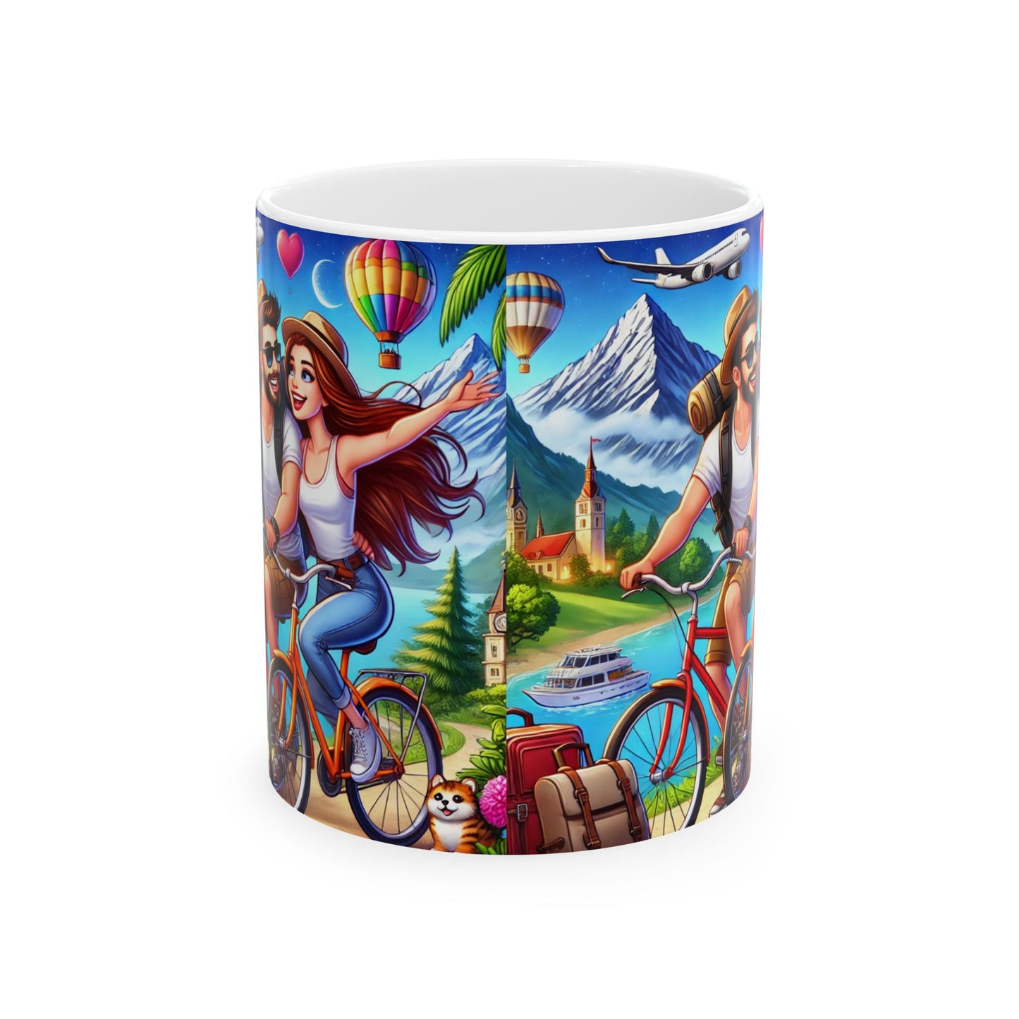 Adventure Vibes Ceramic Mug | 11oz & 15oz | Perfect for Travel Lovers