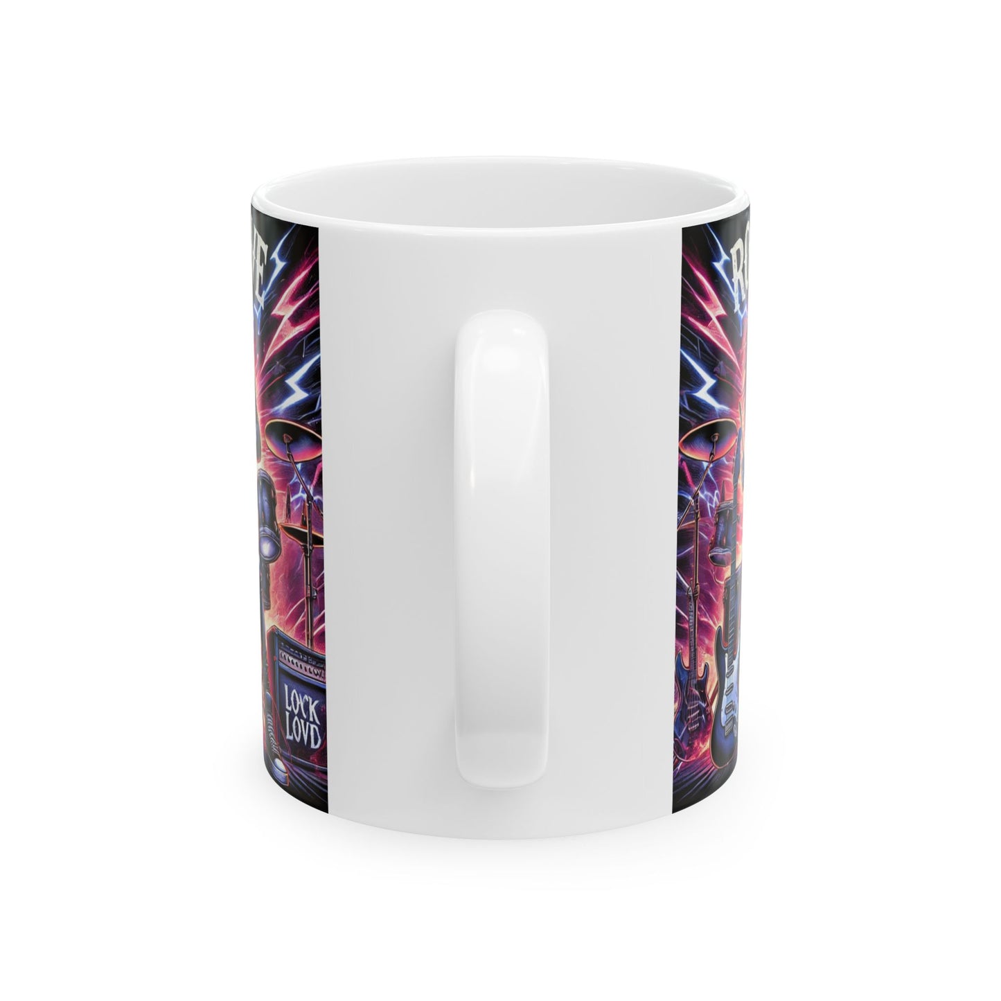 Rock & Love Ceramic Mug - 11oz/15oz - Perfect Gift for Music Lovers