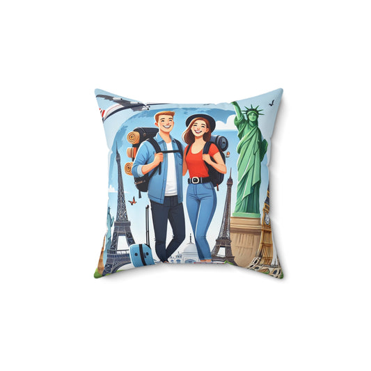 Spun Polyester Square Pillow
