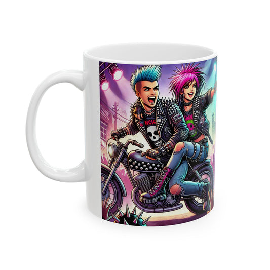Punk Rock Ceramic Mug - 11oz & 15oz - Perfect for Music Lovers
