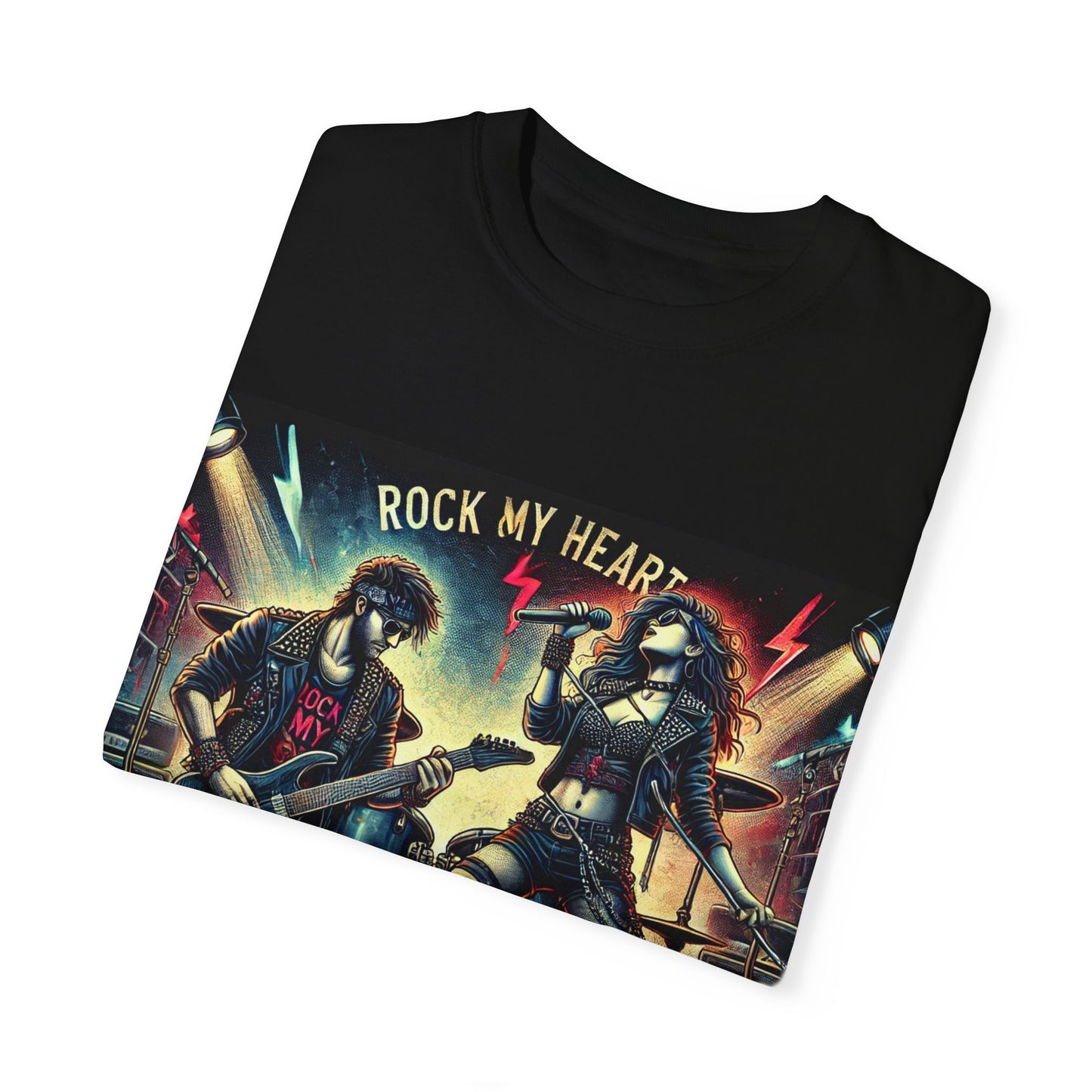 Rock My Heart Unisex Garment-Dyed T-Shirt