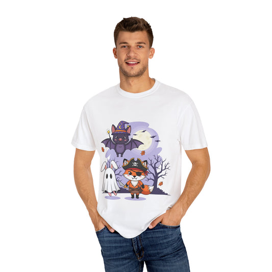 Whimsical Halloween T-shirt, Perfect for Fall Celebrations, Cute Ghost and Bat Design, Unisex Style for All Ages, Great for Costume [...]