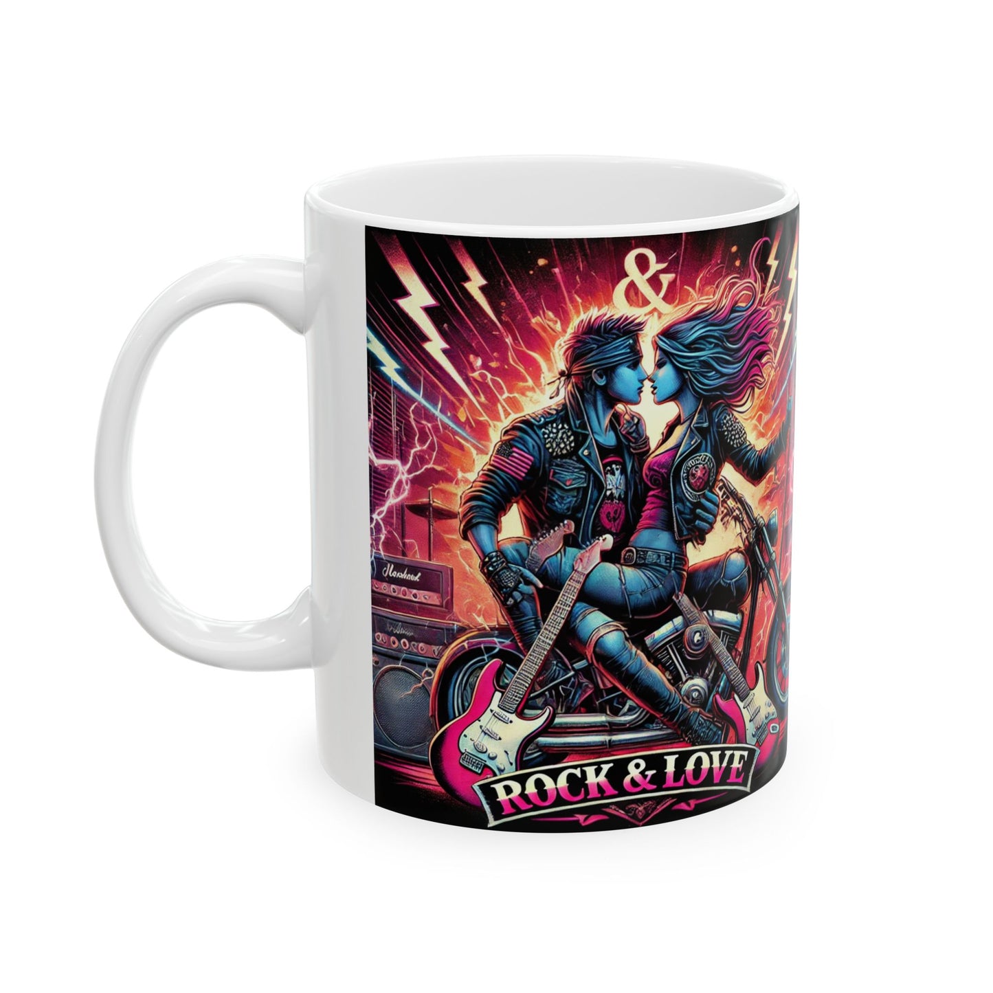 Rock 'n' Roll Ceramic Mug - 11oz & 15oz | Perfect Gift for Music Lovers