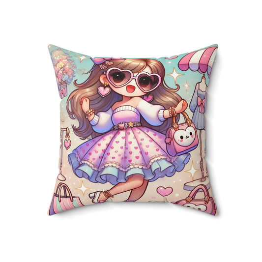 Spun Polyester Square Pillow