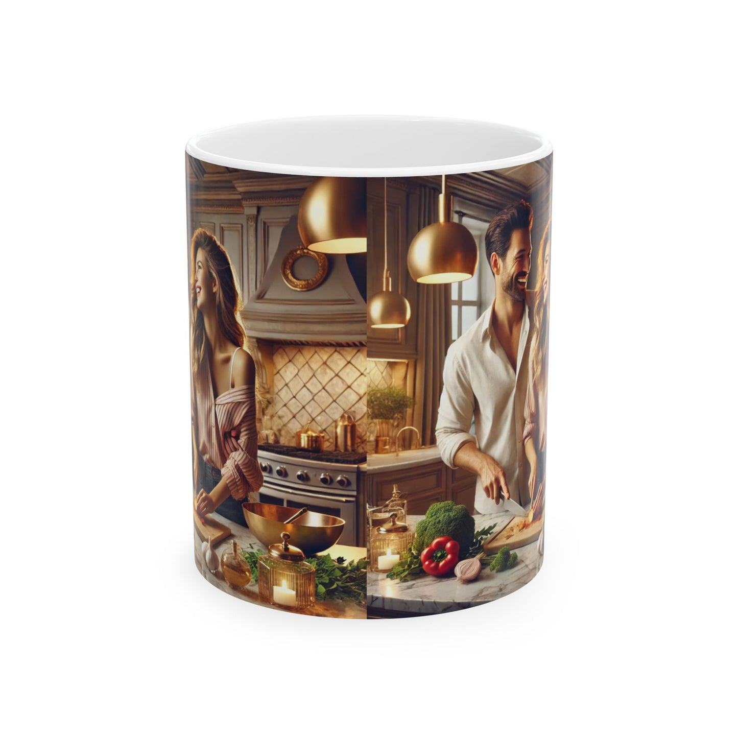 Warm Moments Ceramic Mug - Cozy Kitchen Design - Perfect Gift for Food Lovers