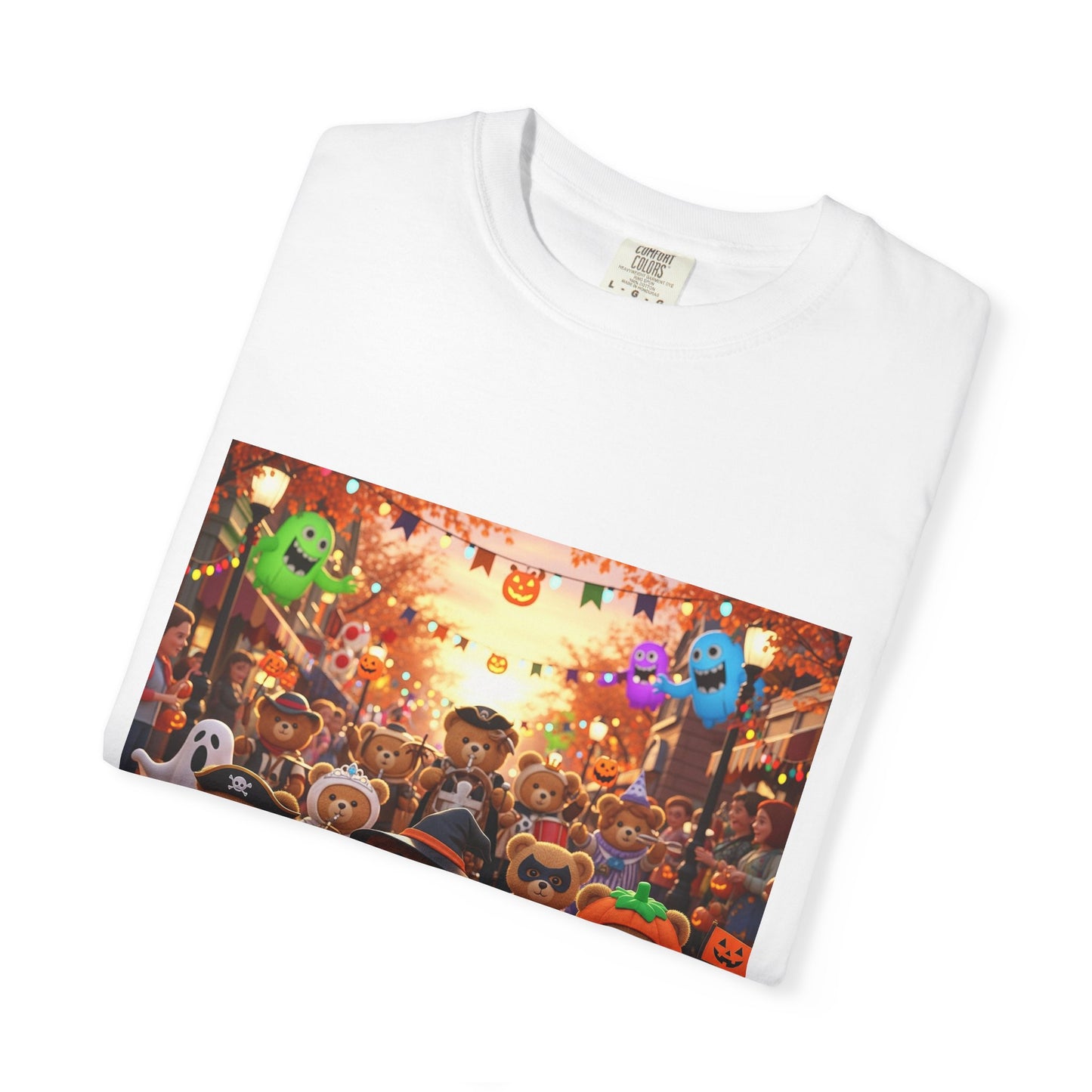 Halloween-Themed Unisex T-Shirt with Festive Characters, Perfect for Fall Celebrations, Party Wear, Unique Gift, Seasonal Fun