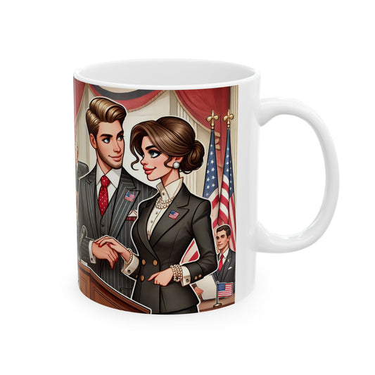 Political Leadership Ceramic Mug - 11oz & 15oz | Stylish Coffee Cup for Civic Engagement & Inspiration