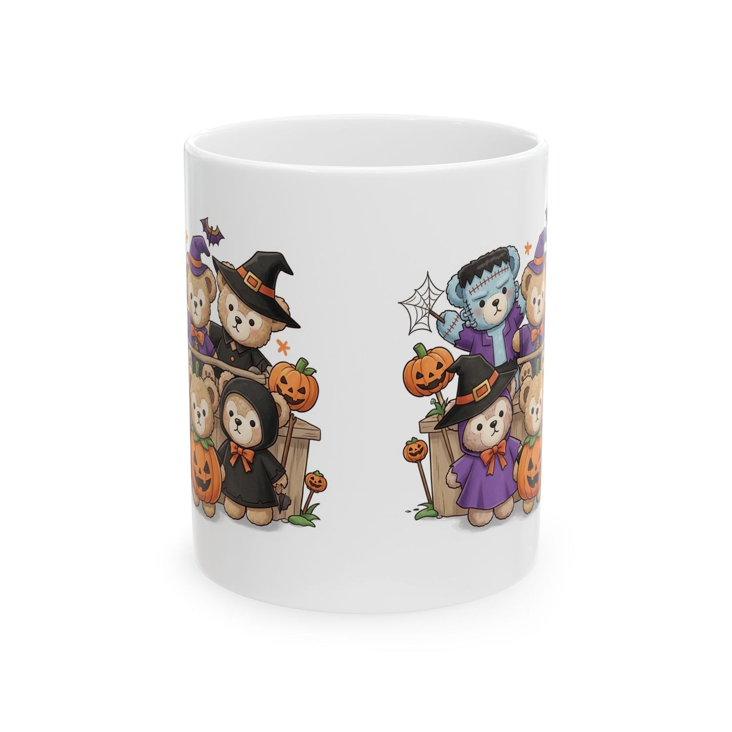Halloween-Themed Ceramic Mug with Cute Monsters and Pumpkins, Perfect for Seasonal Coffee and Tea Lovers, Great Gift Idea for Fall, [...]