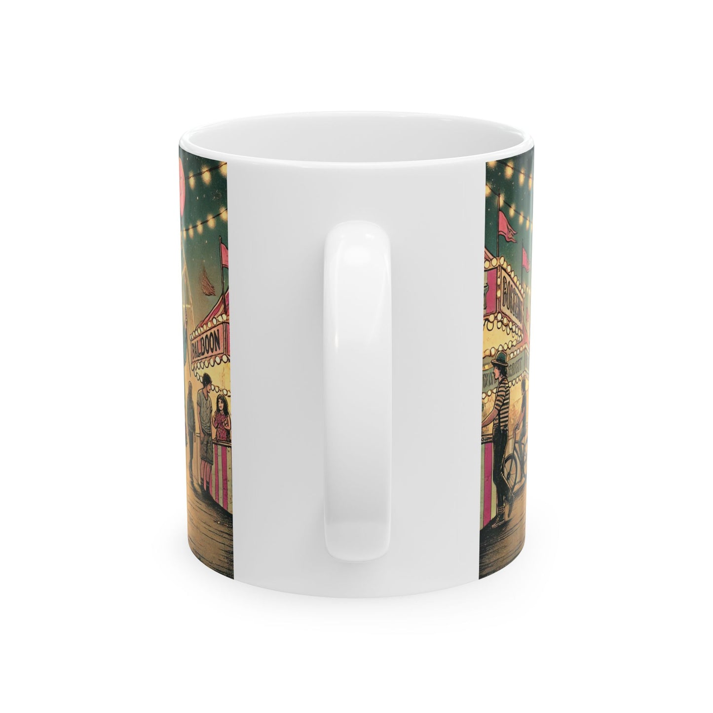 Vintage Carnival Themed Ceramic Mug | 11oz & 15oz