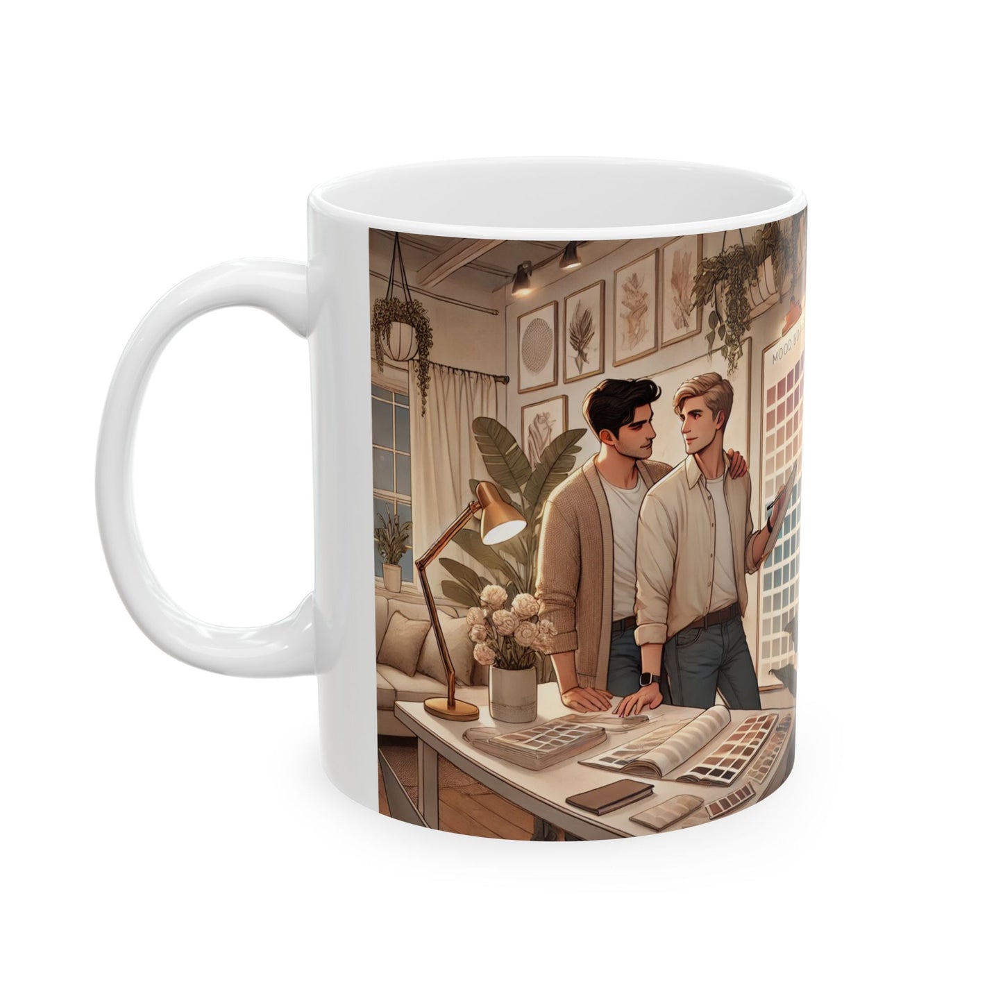 Artistic Ceramic Mug - Modern Home Decor Design | 11oz & 15oz Sizes