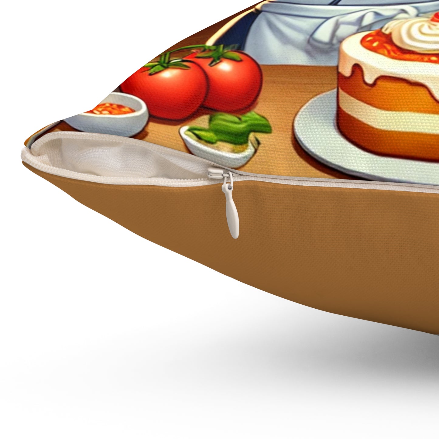 Chef-Themed Decorative Pillow - Perfect for Culinary Enthusiasts and Kitchen Decor