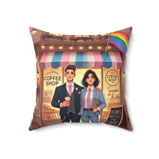 Spun Polyester Square Pillow