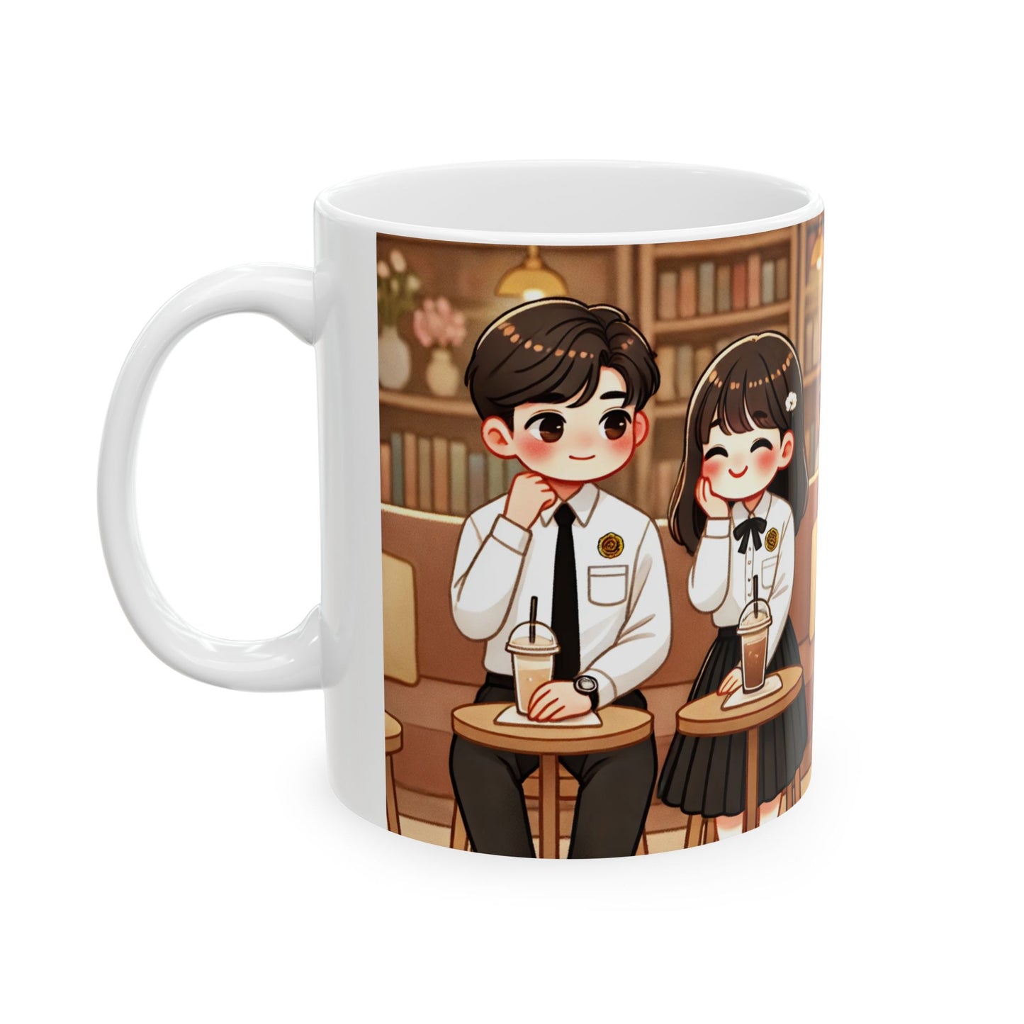 Cute Café Ceramic Mug - Cozy Coffee Moments