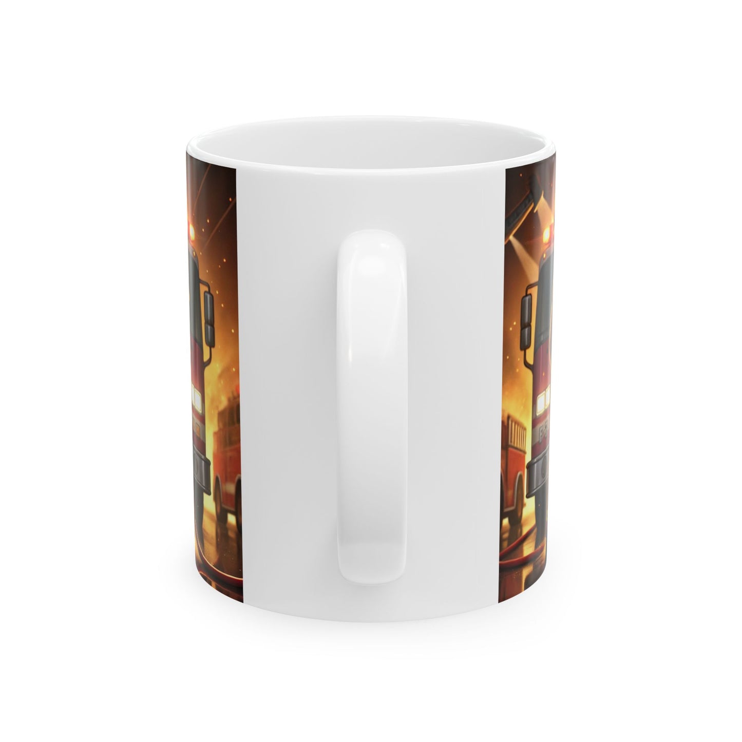 Firefighter Ceramic Mug - Heroic Designs for Firefighters & Enthusiasts