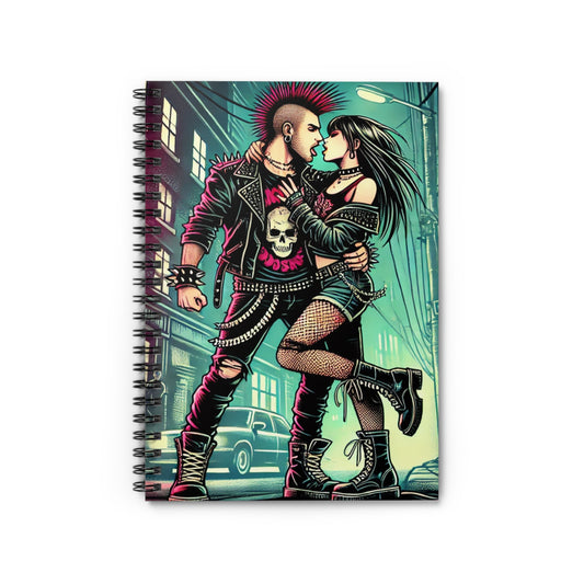 Punk Romance Spiral Notebook - Ruled Line Design for Creative Souls