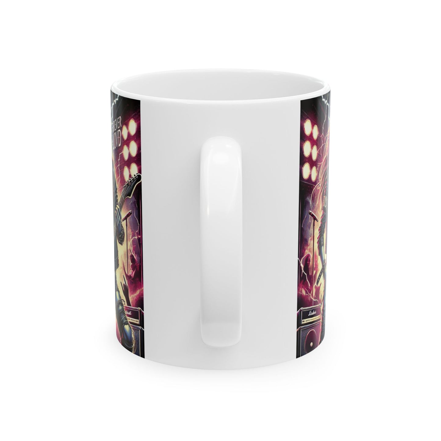 Rock & Roll Forever Ceramic Mug - 11oz & 15oz - Perfect for Music Lovers