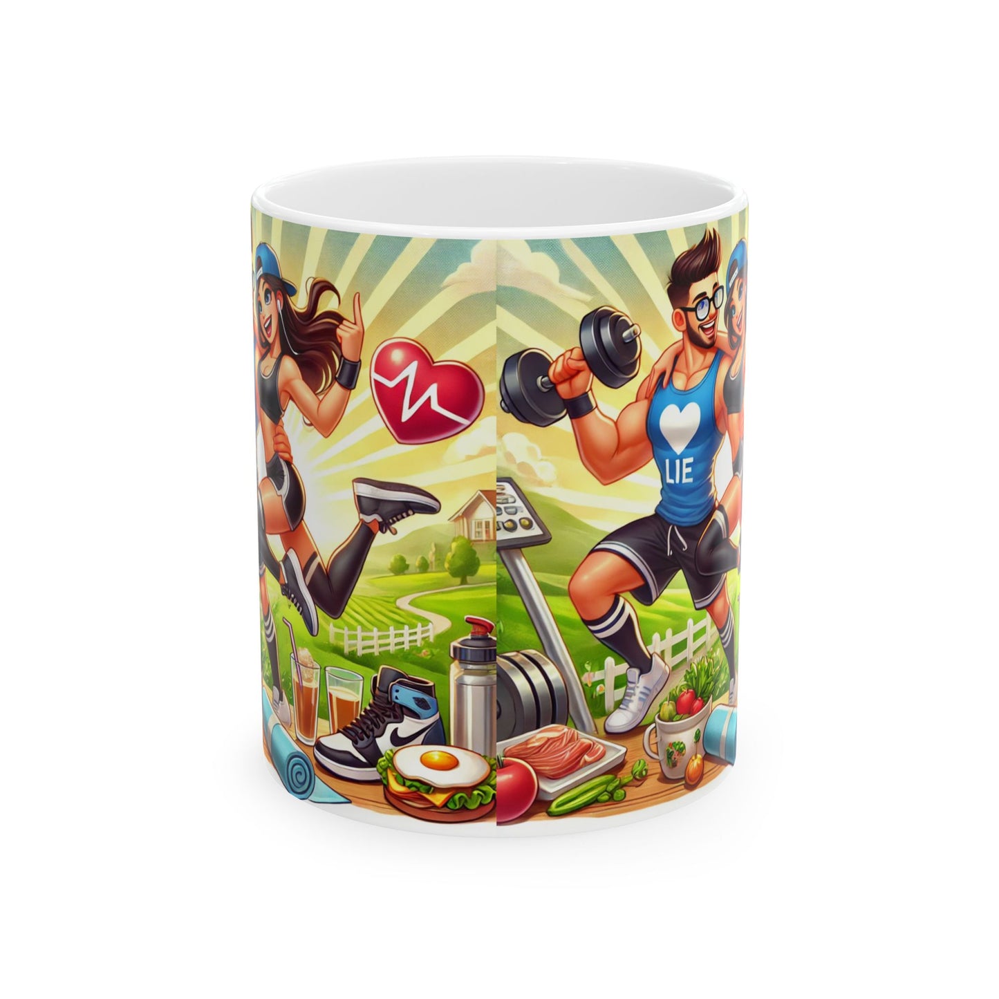 Fitness Motivation Ceramic Mug - 11oz & 15oz Versions