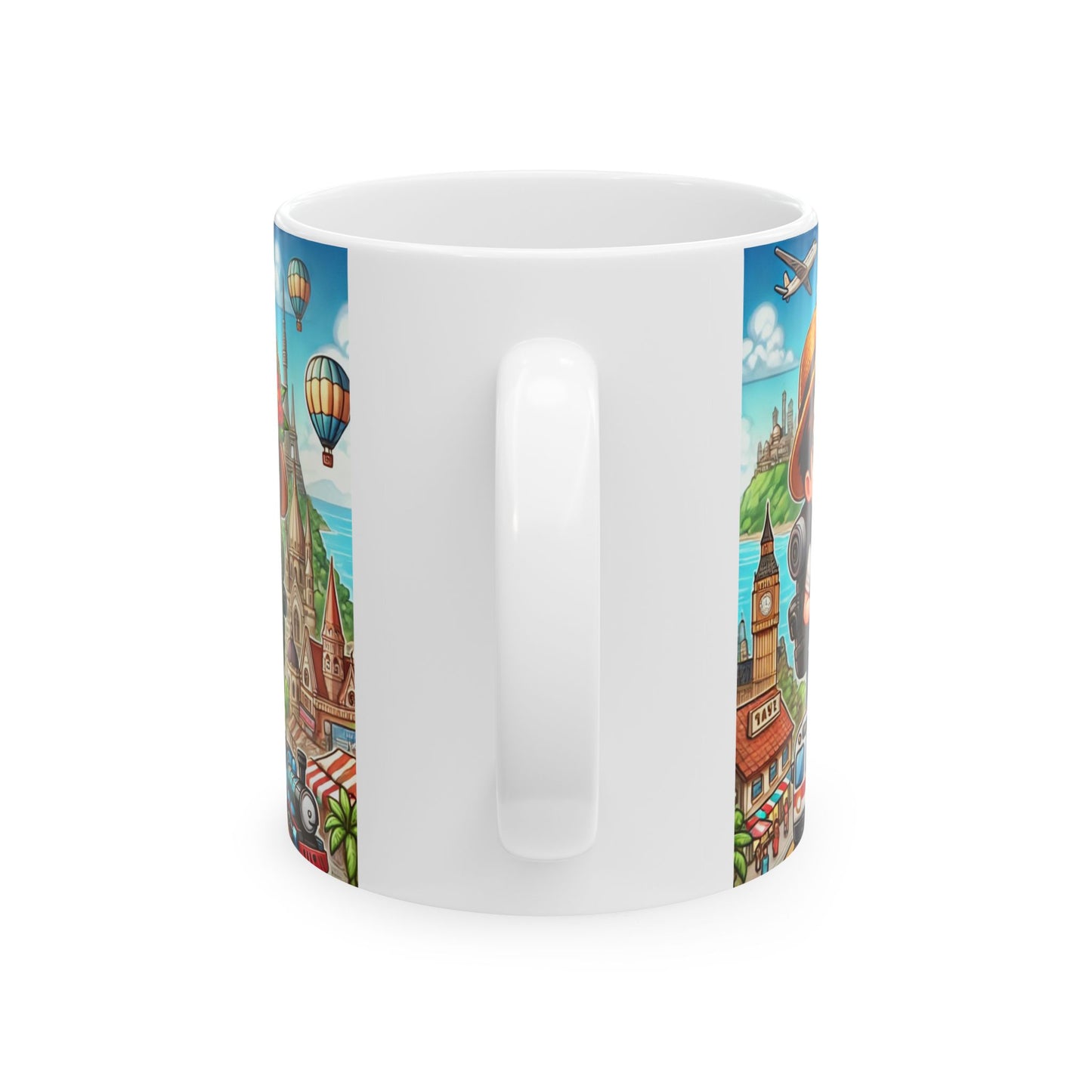 Adventure Traveler Ceramic Mug - Perfect Gift for Wanderlust Enthusiasts