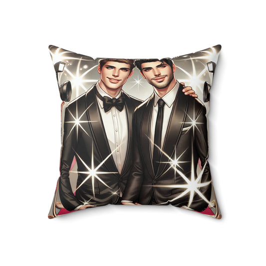 Hollywood Glamour Decorative Pillow - Perfect Gift for Engagements & Celebrations