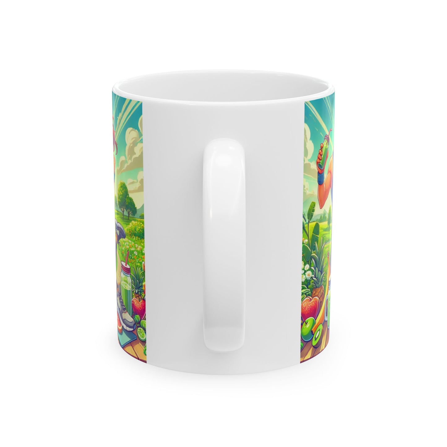 Fitness Motivation Ceramic Mug - 11oz & 15oz - Healthy Lifestyle Design
