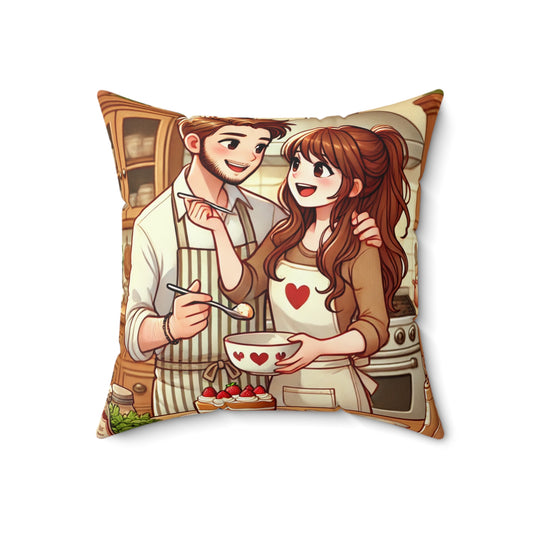 Spun Polyester Square Pillow