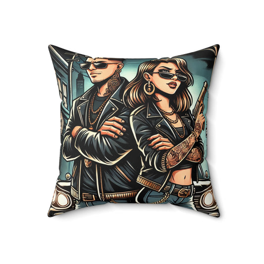 Spun Polyester Square Pillow