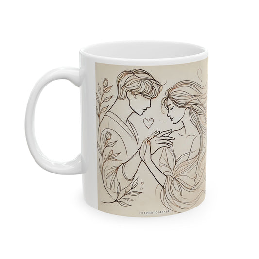 Romantic Couple Ceramic Mug - 11oz & 15oz