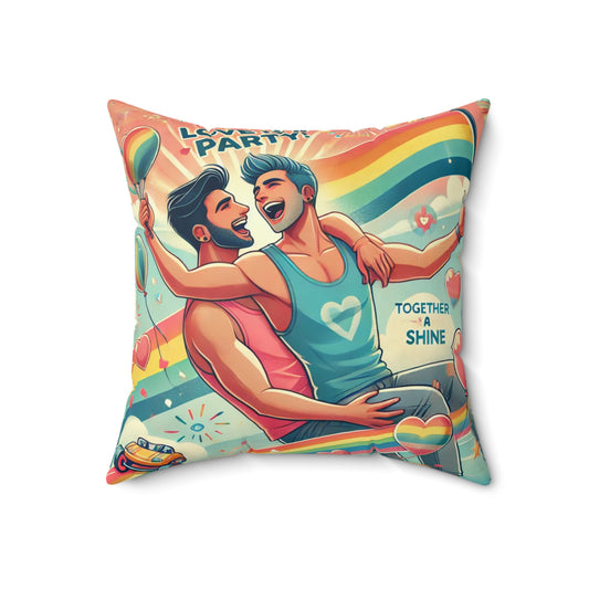 Spun Polyester Square Pillow