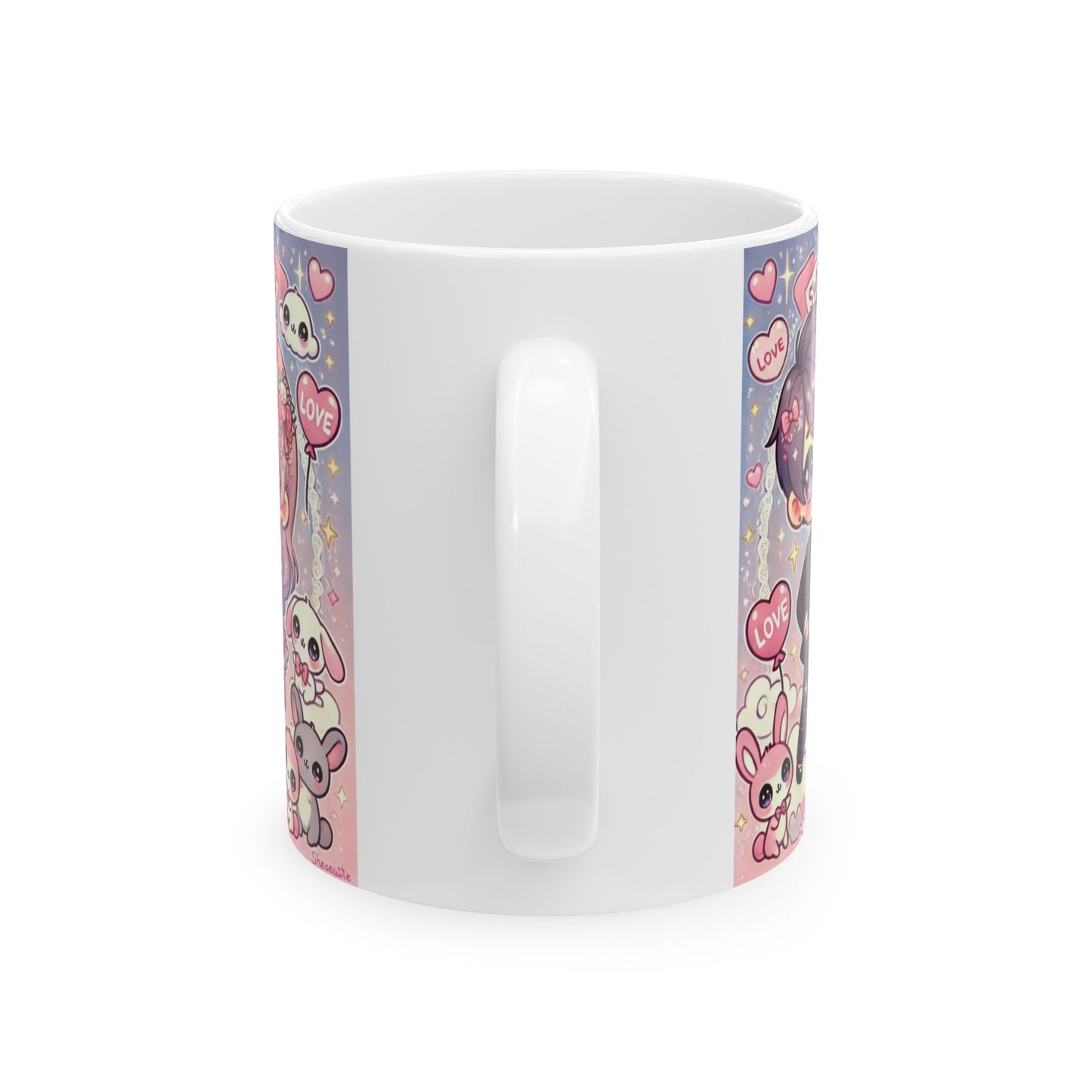 Cute Cartoon Love Ceramic Mug - 11oz & 15oz