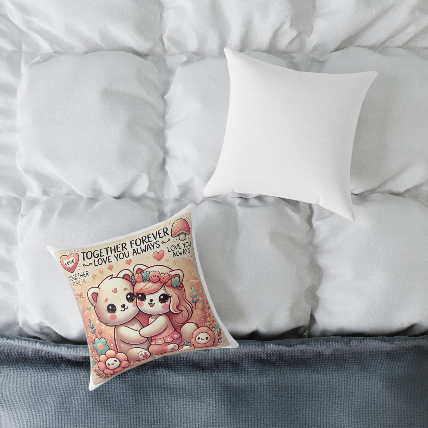 Cute Together Forever Love Pillow