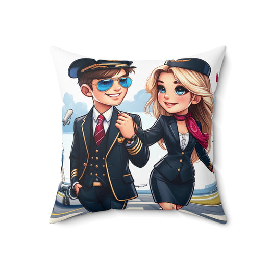 Spun Polyester Square Pillow