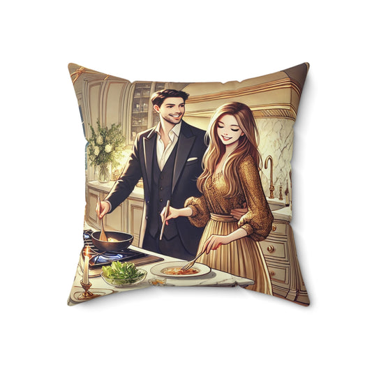 Spun Polyester Square Pillow