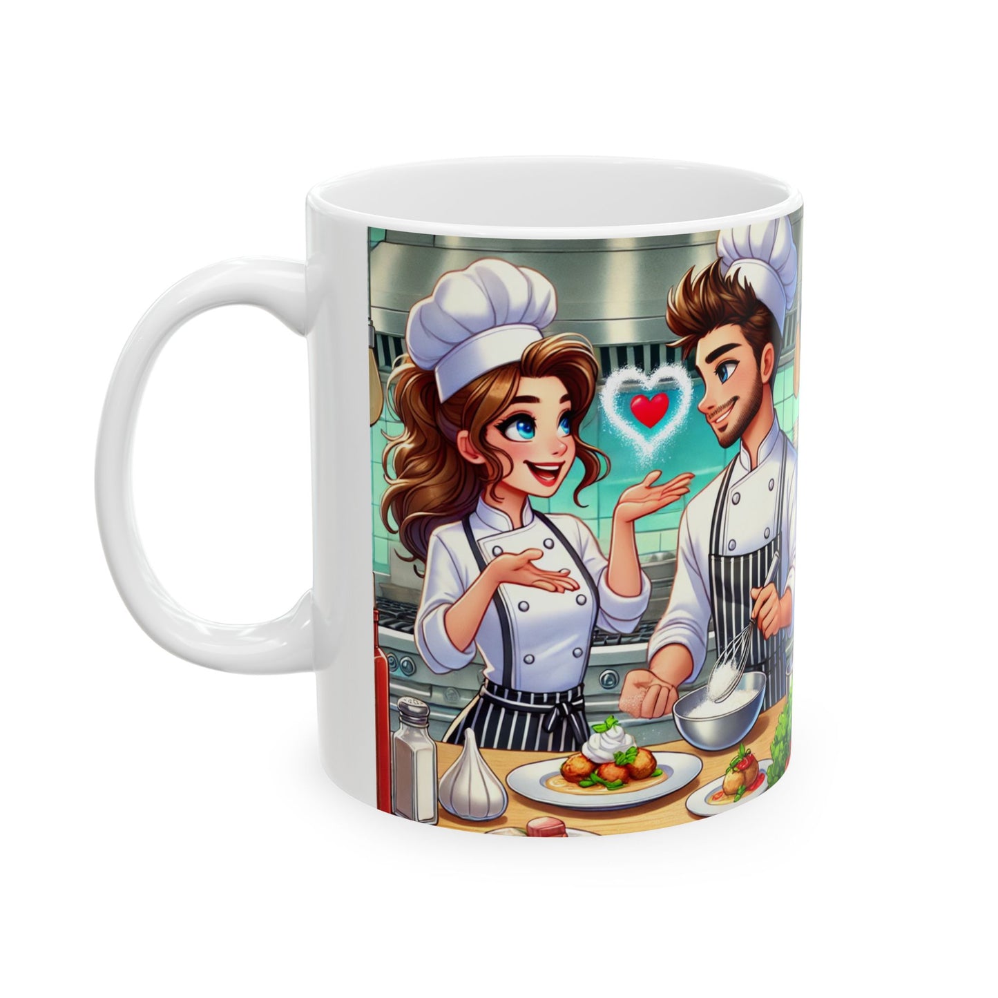 Chefs at Work Ceramic Mug - Perfect Gift for Food Lovers and Culinary Enthusiasts