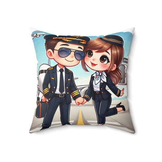 Spun Polyester Square Pillow