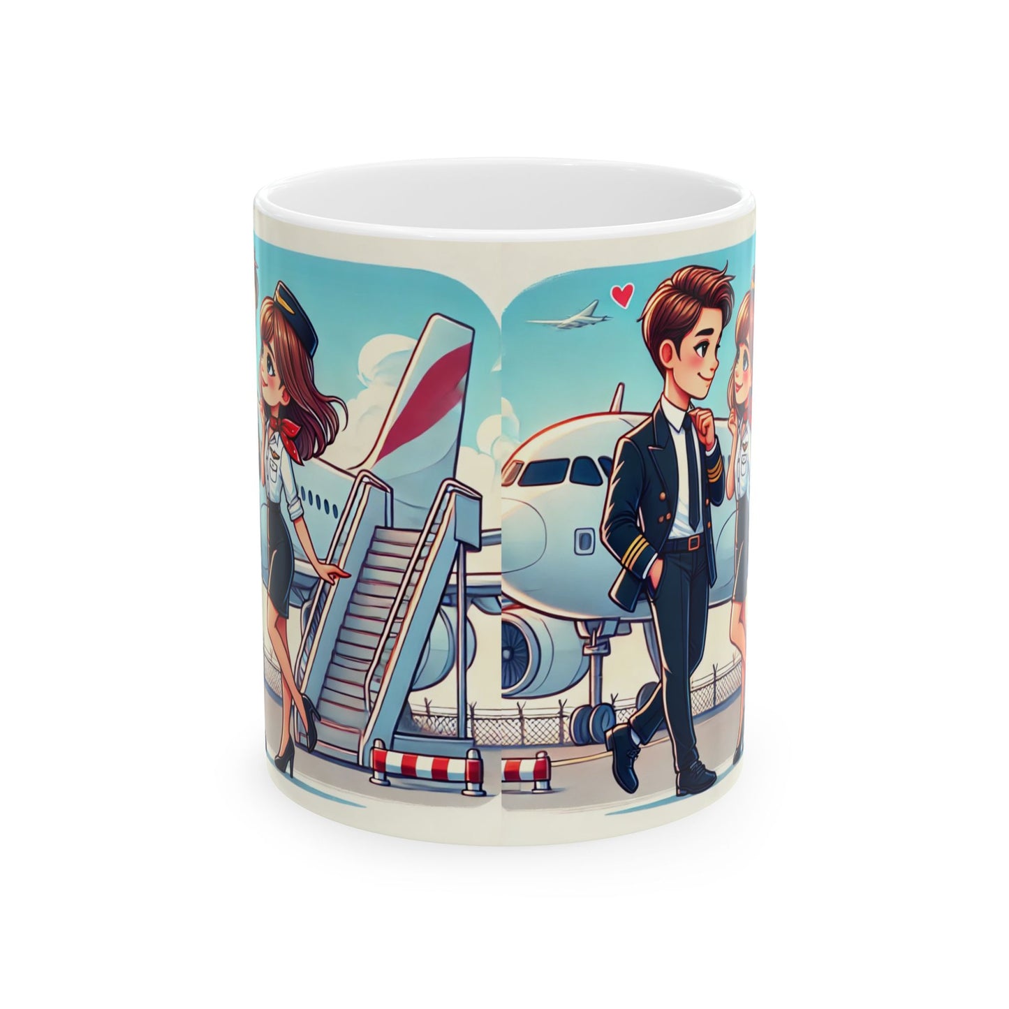 Airline Adventure Ceramic Mug – Perfect Gift for Travel Lovers