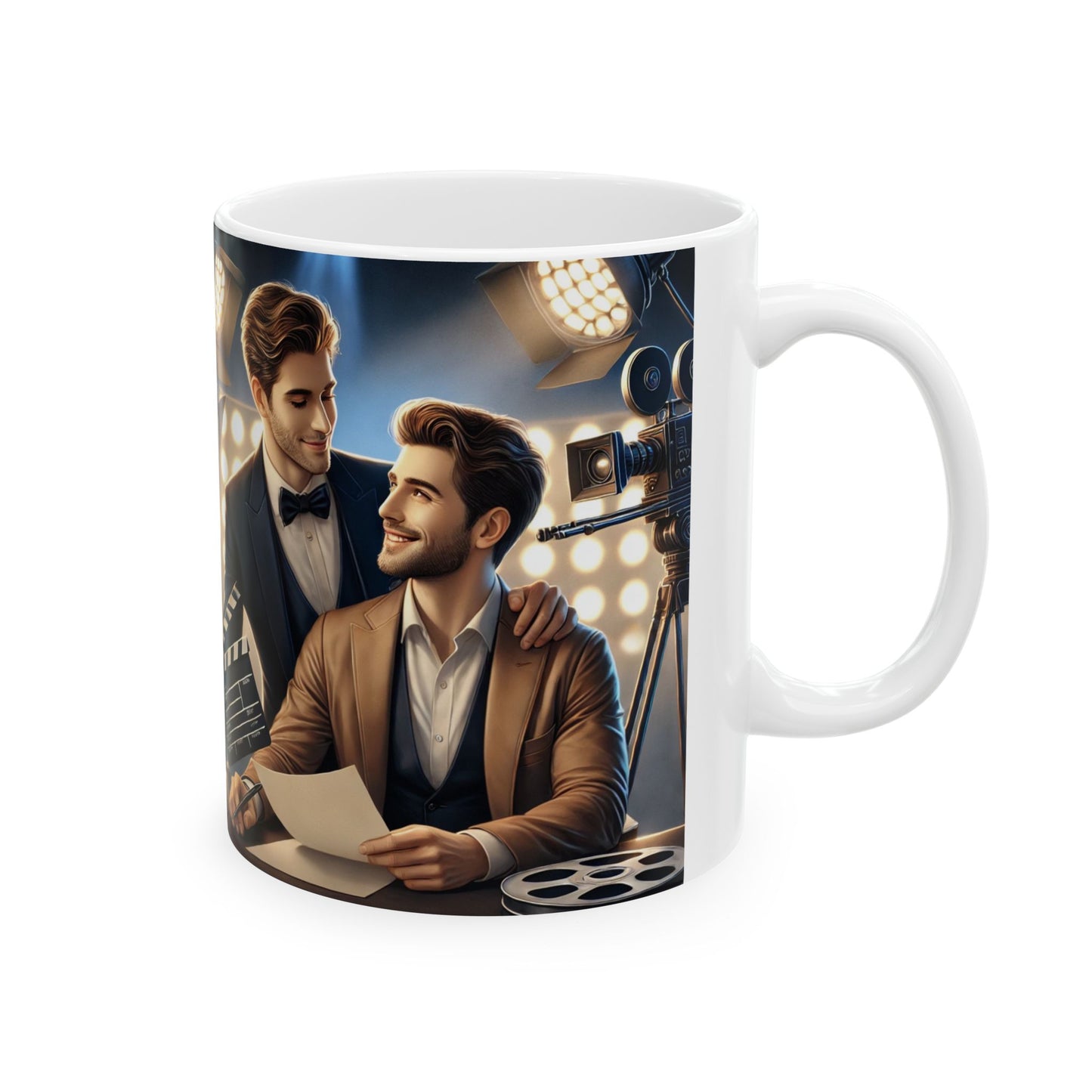 Cinematic Ceramic Mug – Perfect Gift for Movie Lovers & Filmmakers