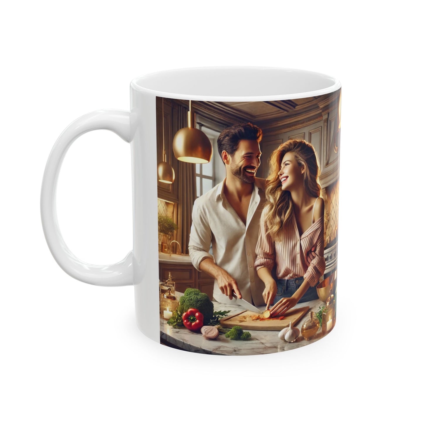Warm Moments Ceramic Mug - Cozy Kitchen Design - Perfect Gift for Food Lovers