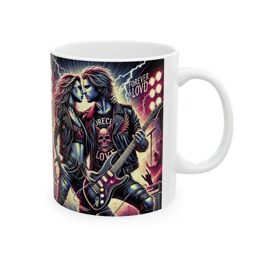 Rock & Roll Forever Ceramic Mug - 11oz & 15oz - Perfect for Music Lovers